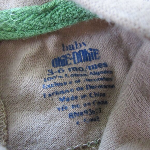 Cradle Togs One Piece Onesie Infant Boys Size 3-6M Blue Long Sleeve Camping - Picture 3 of 5